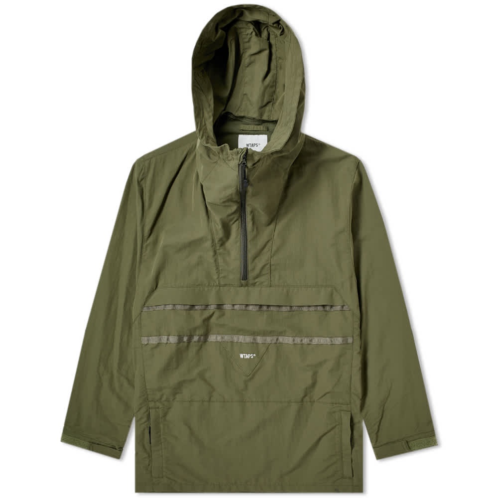 小黑痣現貨》WTAPS SBS JACKET NYLON TUSSAH 帽TEE 風衣外套軍綠M