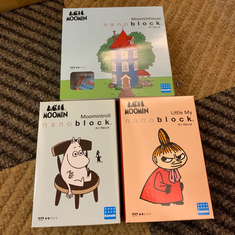 （三款一組）河田積木 KAWADA Nanoblock 嚕嚕米 小美 MOOMIN Little My