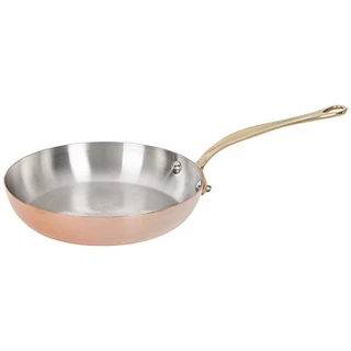 Mauviel　銅鍋24cm 銅鍋　銅製片手鍋　20cm 　2種 銅鍋-鑄鐵手把24*H7cm 3L 法國MAUVIEL下架108.12.9Q-富春五金餐具