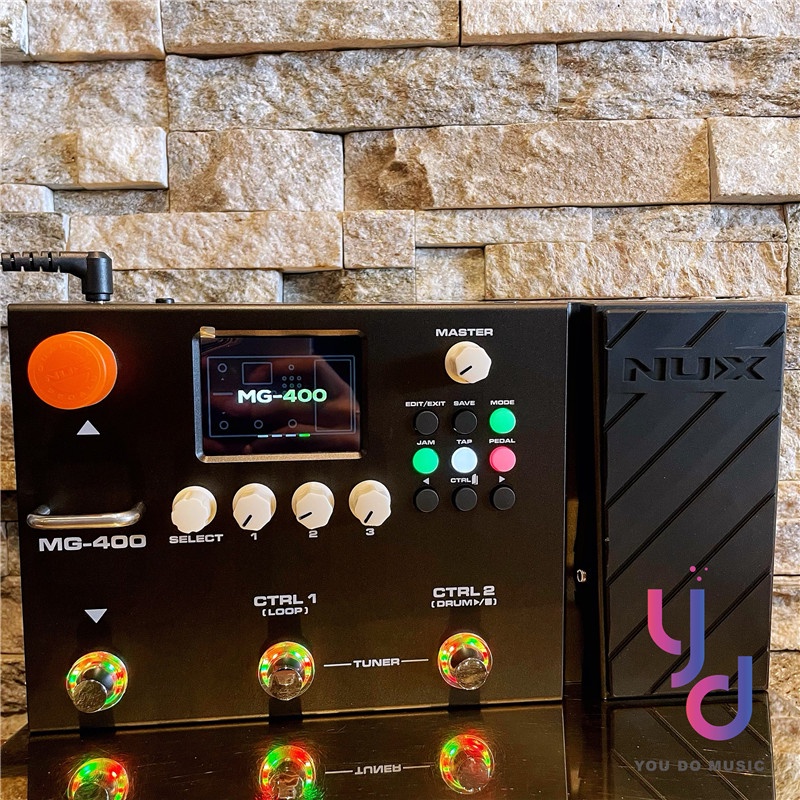 贈鍍金導線/效果器袋Nux MG-400 綜合效果器綜效電吉他貝斯木吉他 贈鍍金導線/效果器袋Nux MG-400 綜合效果器綜效電吉他貝斯木吉他