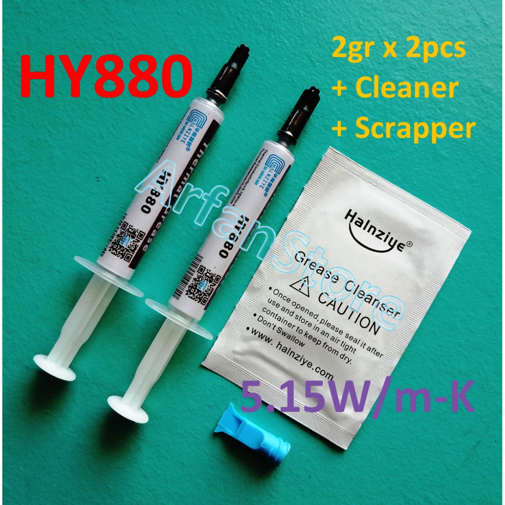Hy880 4gr 導熱油脂冷卻膏 VGA 處理器 2gr x 2pcs | 蝦皮購物
