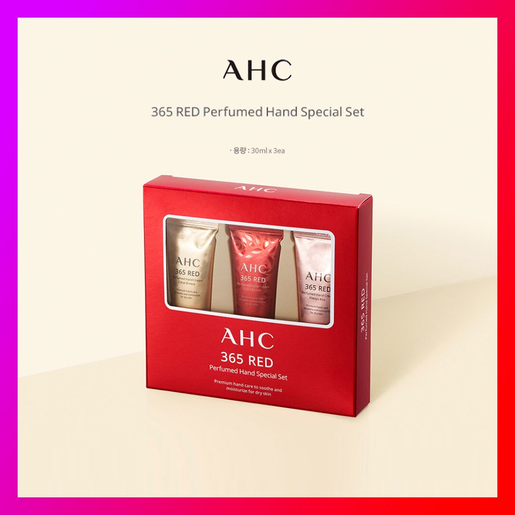 AHC] 365 紅色香水手專用套裝30ml x 3set | 蝦皮購物