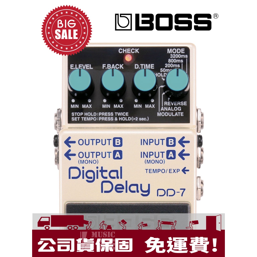 萊可樂器BOSS DD-7 效果器Digital Delay 延遲DD7 | 蝦皮購物