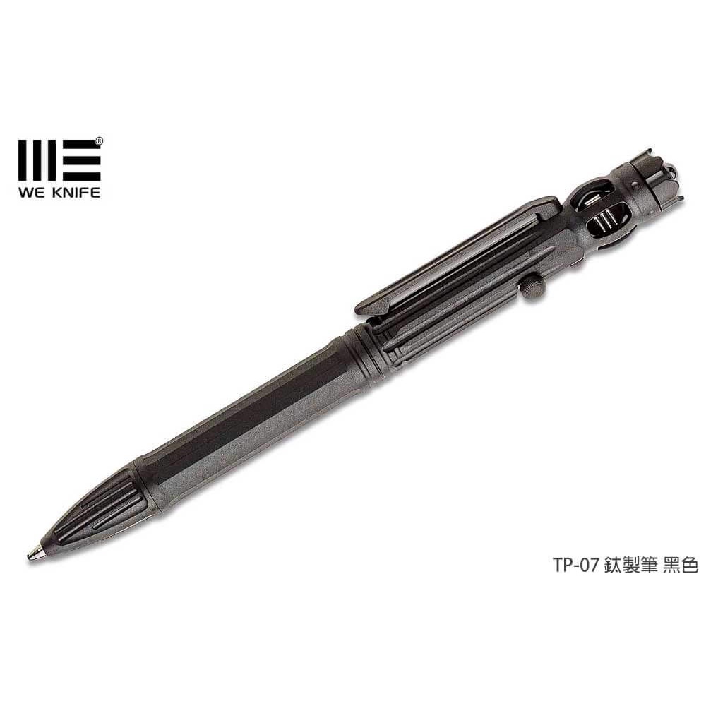 【angel 精品館 】We Knife Baculus 機槍鎖式 滾珠鈦筆 TP-07B 黑鈦 | 蝦皮購物