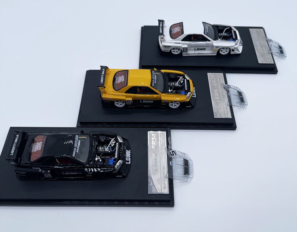 【模例】Stance Hunters 1/64 NISSAN SKYLINE LBWK (ER34) 透明引擎蓋 | 蝦皮購物