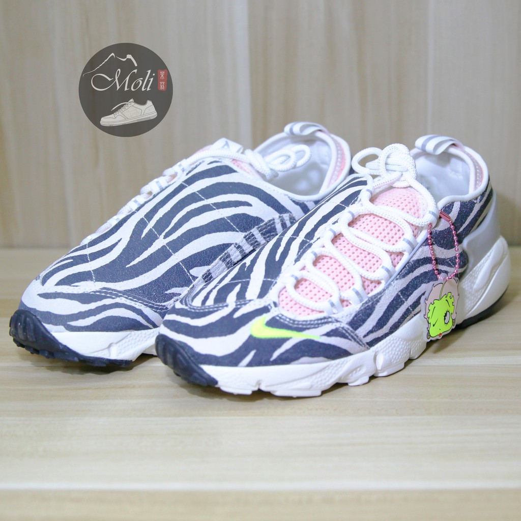 Nike x Olivia Kim Air Footscape 粉色黑白跑步鞋聯名款斑馬紋CK3321