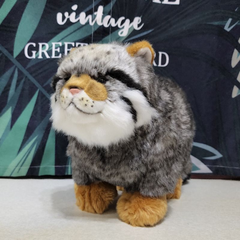 【仿真絨毛玩偶】現貨 兔猻/站姿 布偶/玩具/抱枕/填充/娃娃/毛絨/公仔/模型/擺飾/動物/貓科/洋猞猁/山貓 | 蝦皮購物