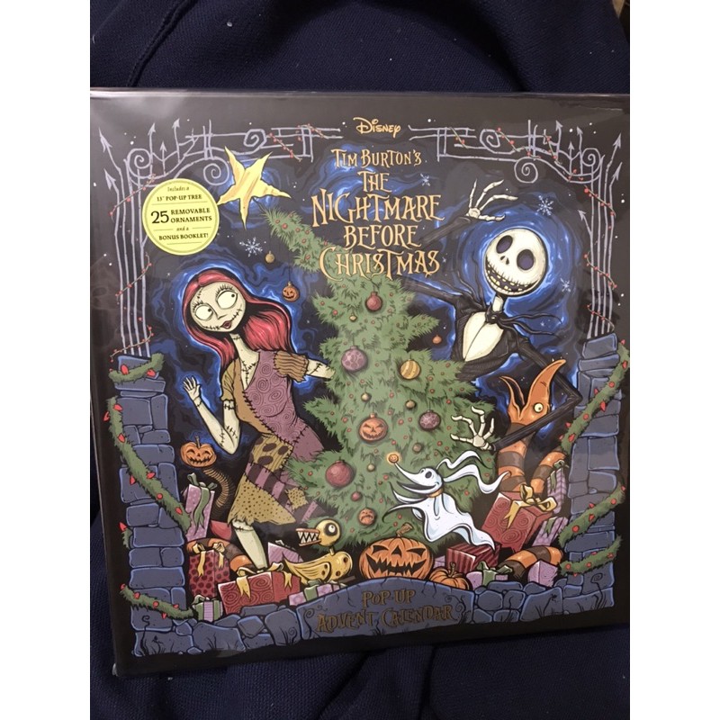 羊耳朵書店*The Nightmare Before Christmas Advent Calendar and PopUp Book提姆