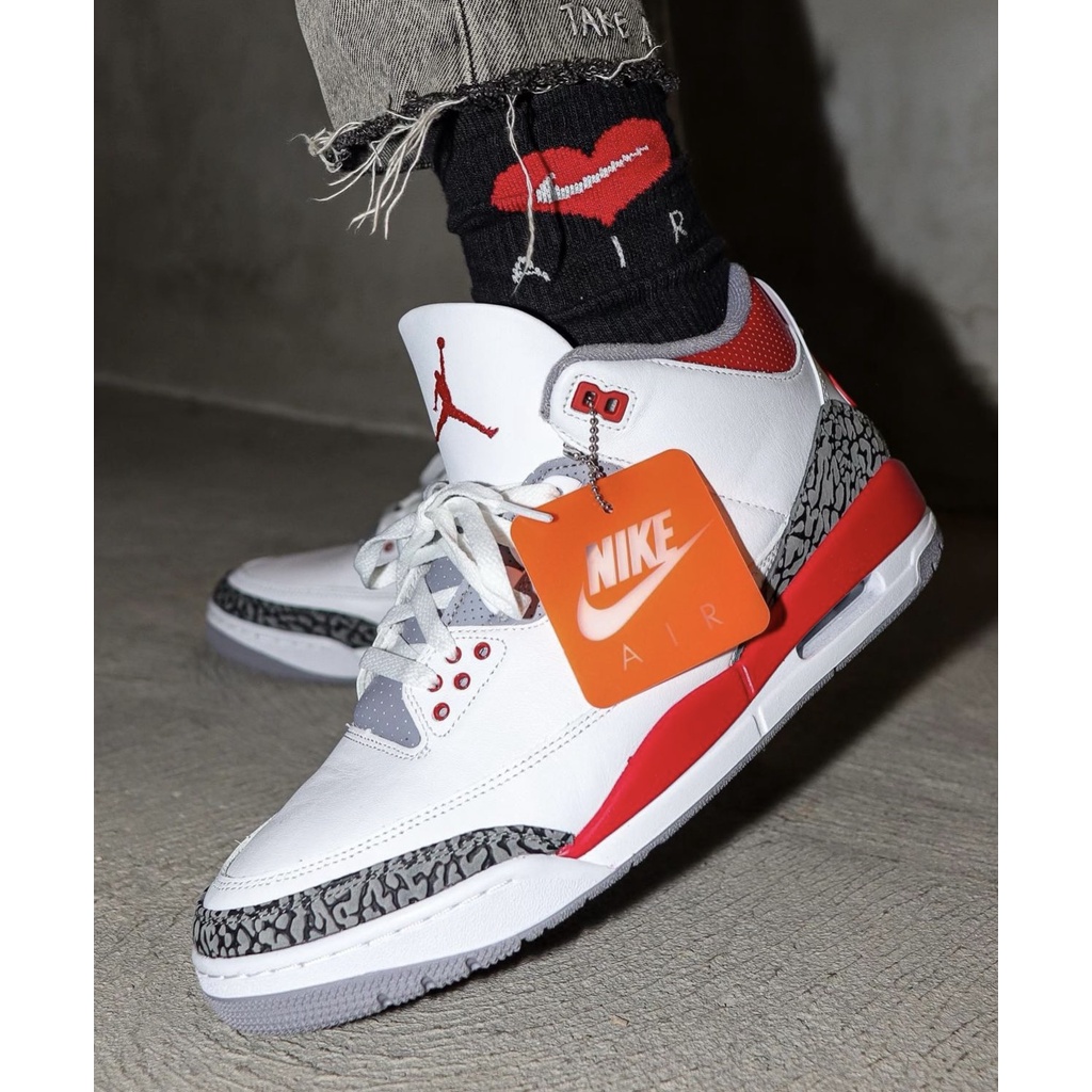 柯拔Air Jordan 3 Retro Fire Red 2022 DN3707-160 AJ3 男女鞋籃球鞋