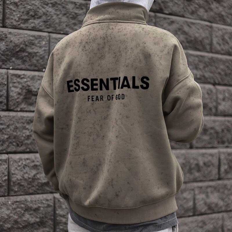 V.I.P》FOG Fear Of God ESSENTIALS半拉鏈長袖衛衣100%公司貨| 蝦皮購物