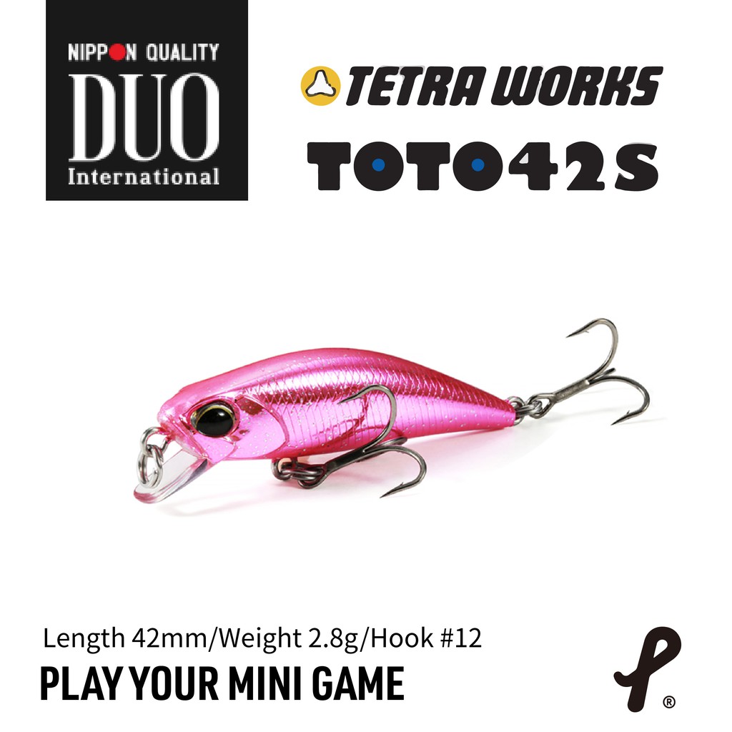 Leurre Souple Duo Tetra Works Toto 50S – Appât Coulant Sans Lèvre – 50mm, 2.5g, Couleur MCC0522