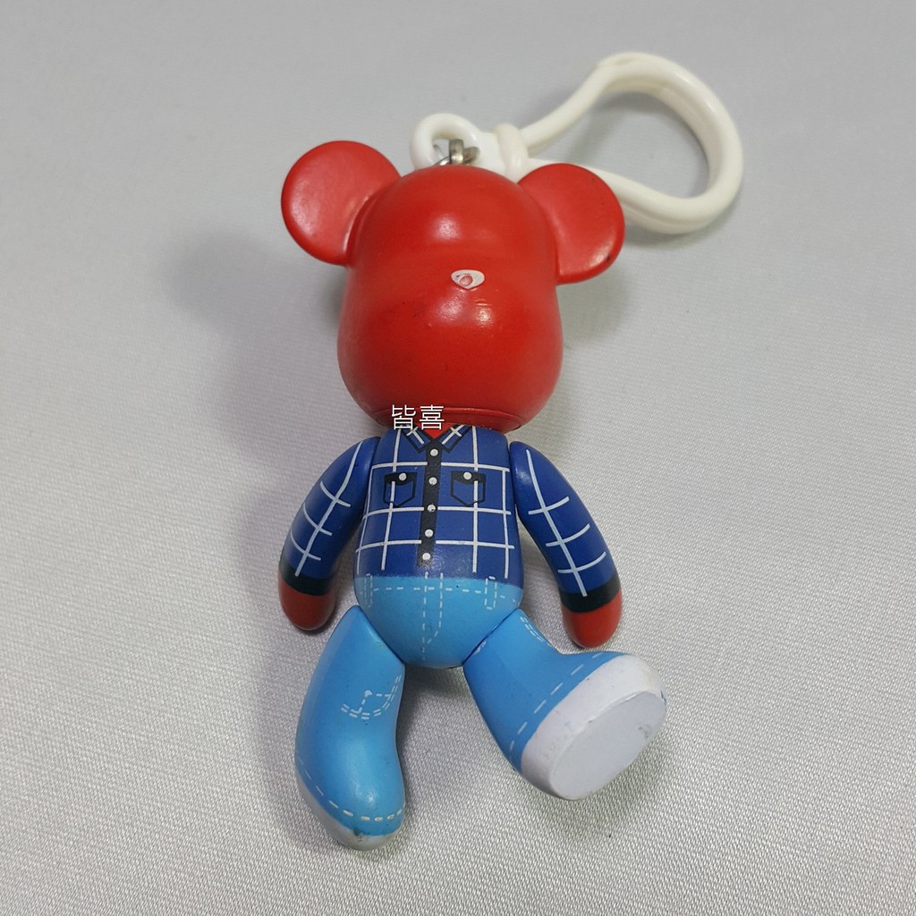 二手POPOBE 暴力熊公仔大14cm 5吋/ 小2吋MOMO熊公仔彩色熊彩色