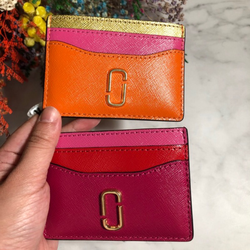 MARC JACOBS Snapshot Saffiano leather card holder