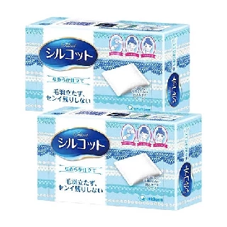 日本 絲花 化妝棉(80片x2盒)【小三美日】D256914