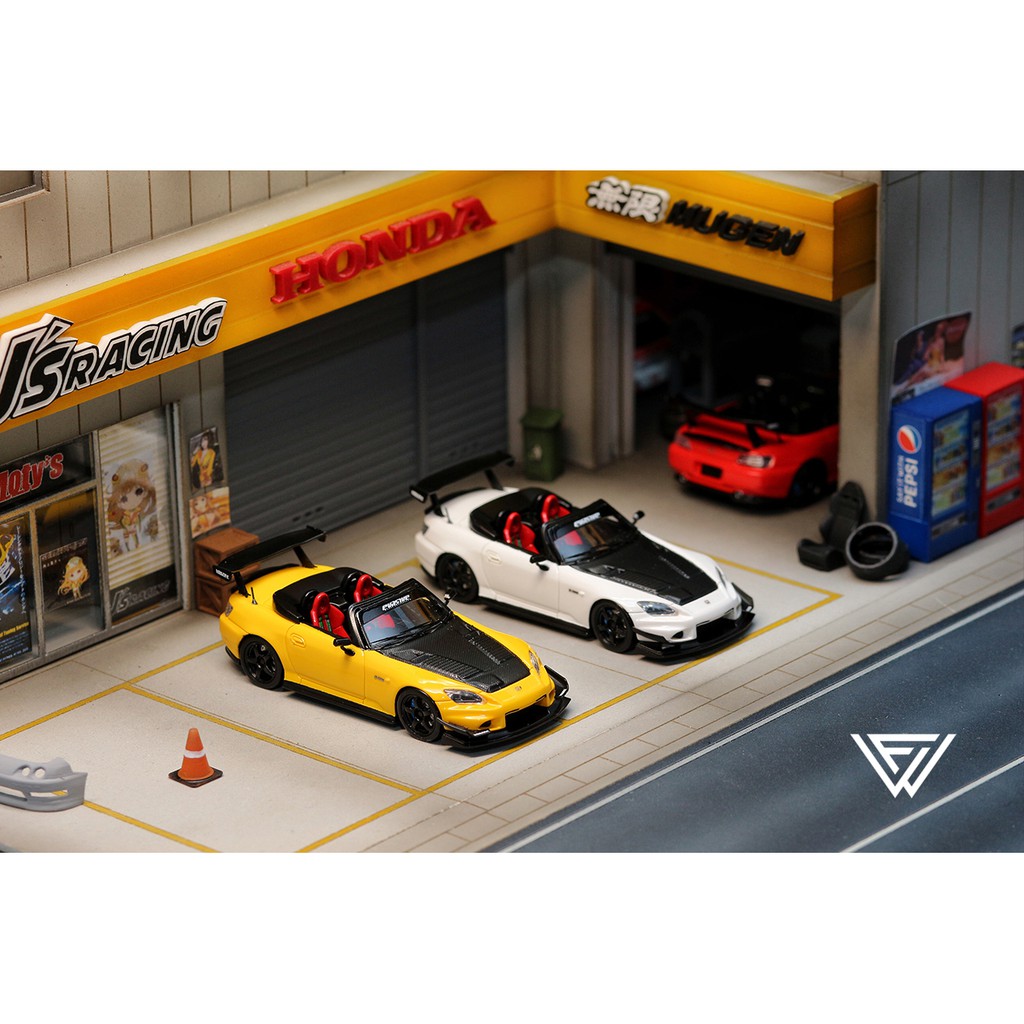 模例】Wild Fire 1/64 HONDA S2000 VOLTEX 黃、白| 蝦皮購物
