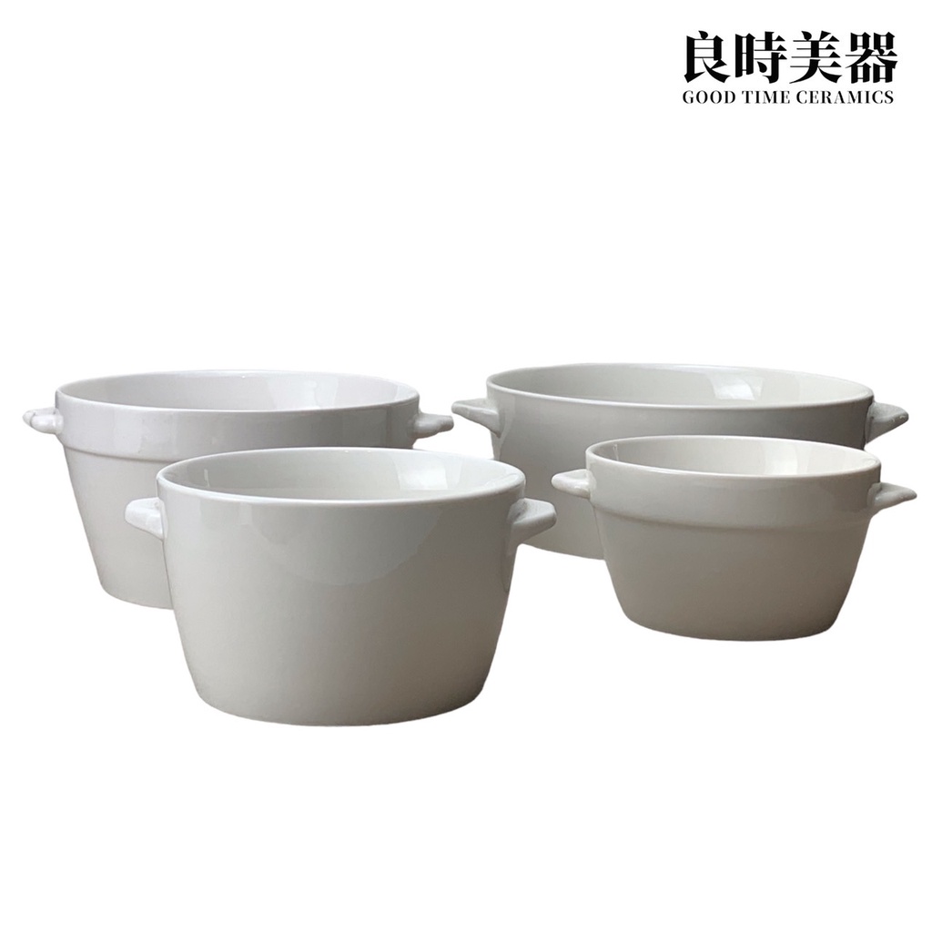 【良時美器】現貨 陶瓷雙耳湯碗(四種尺寸)雙耳碗/湯盅/甜品盅/玉米濃湯碗 | 蝦皮購物