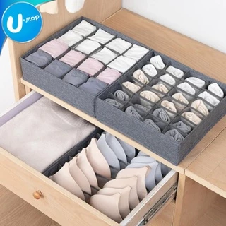 【U-mop】 多格收納盒 內褲收納 襪子收納 內衣收納 貼身衣物分格收納整理盒 家居整理 衣服分類