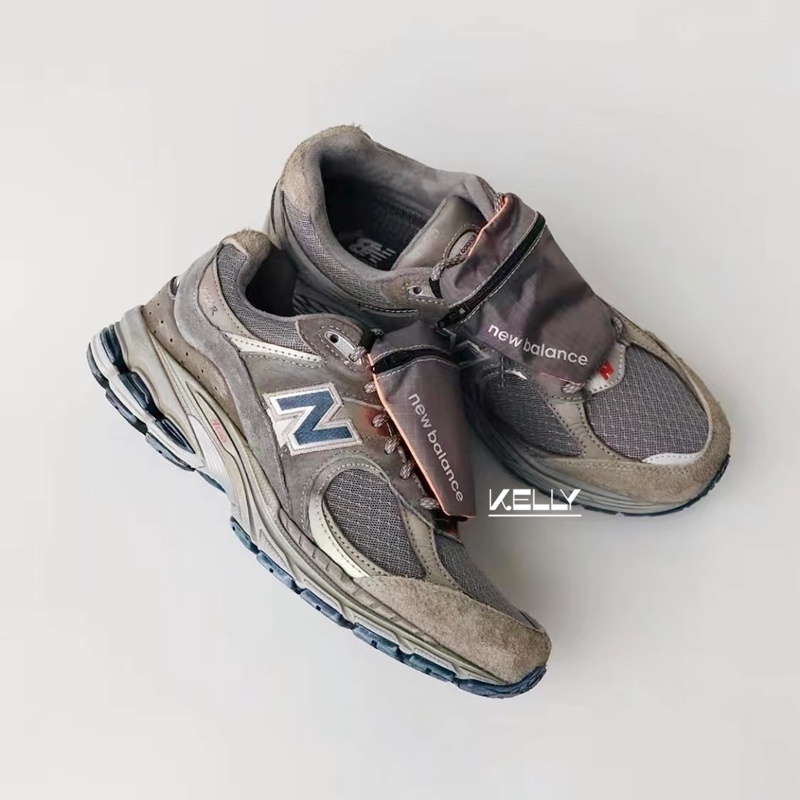 New Balance 2002R 城堡灰深灰灰口袋可拆卸仿舊跑步鞋M2002RVA | 蝦皮購物