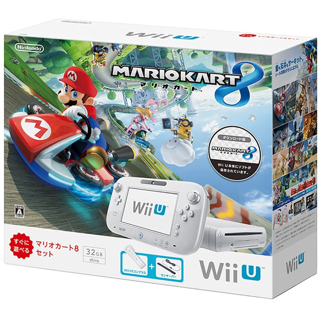 【代購】 任天堂 Nintendo Wii U 主機 32GB 瑪利歐賽車8 同捆組 日規機
