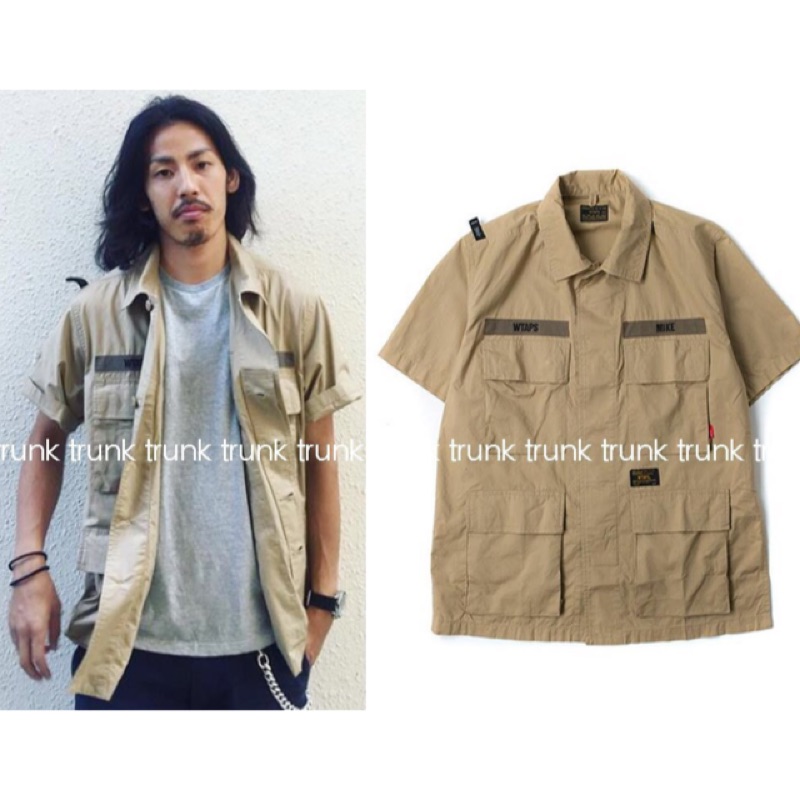 WTAPS JUNGLE SS / SHIRT. COTTON. POPLIN 四袋軍襯卡其BG 余文樂