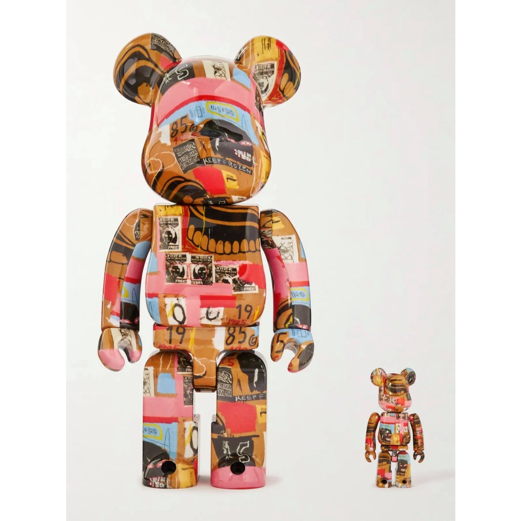 現貨-Be@rbrick Andy Warhol Jean-Michel Basquiat 2 100％+400％ 巴安