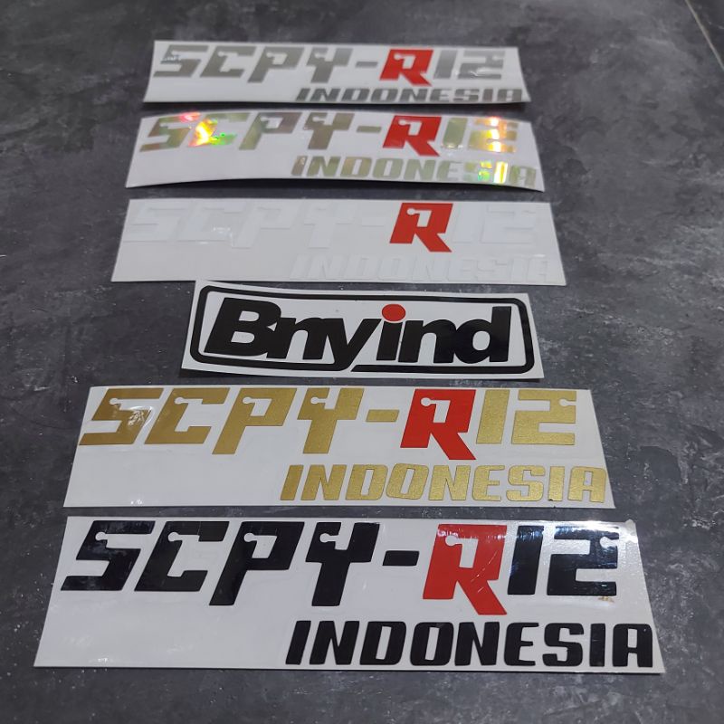 貼紙 SCPY R12 SCOOPY R12 印度尼西亞切割 | 蝦皮購物