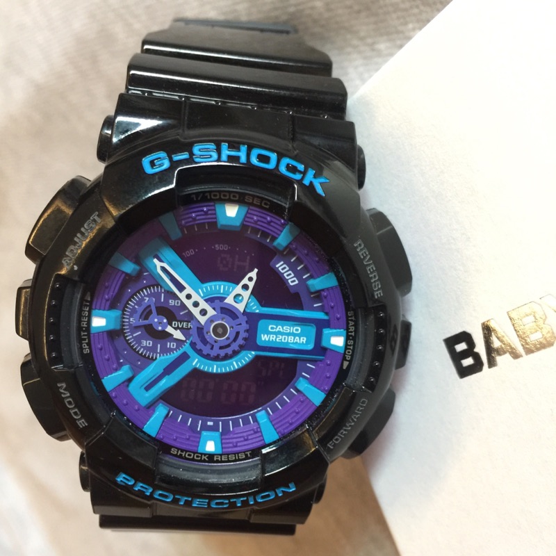 Casio ]卡西歐/ G-SHOCK / BABY-G/ 運動手錶/ 藍紫色/5146 5425p