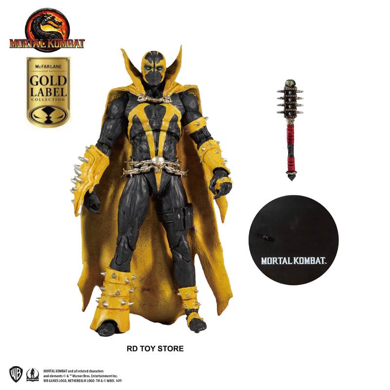 【RD正版全新】日版 SPAWN COLD 麥克法蘭 真人快打11 閃靈悍將 黃色天啟 再生俠 7吋 金標 可動人偶 | 蝦皮購物