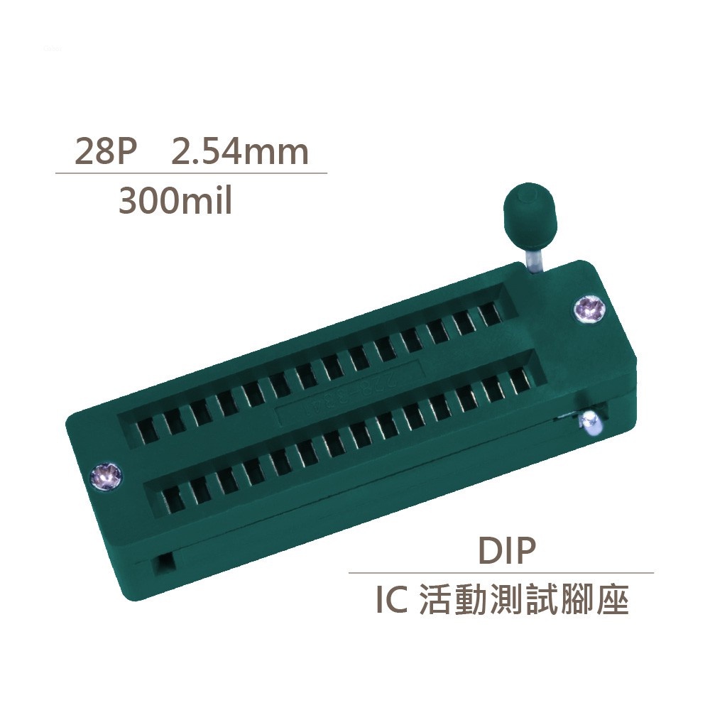 聯騰．28P 窄腳 DIP IC 活動 腳座 測試插座 緊鎖座 | 蝦皮購物