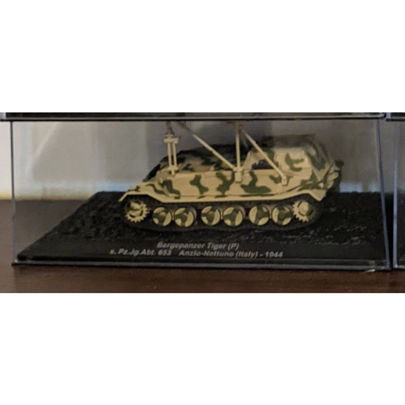 Miniature Altaya 1/43 - Char Allemand Bergepanzer Tiger (P) - Pologne 1944 - WW2