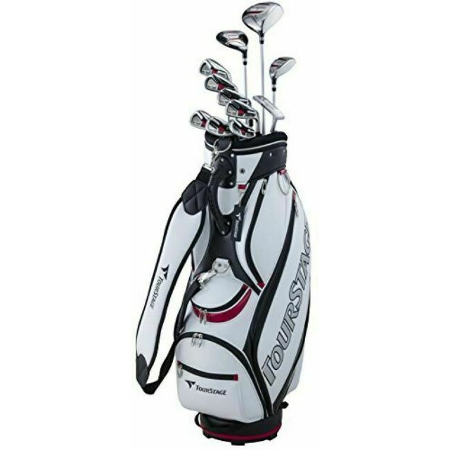 二手球桿］BRIDGESTONE TOURSTAGE V002 set 11 clubs with caddy bag