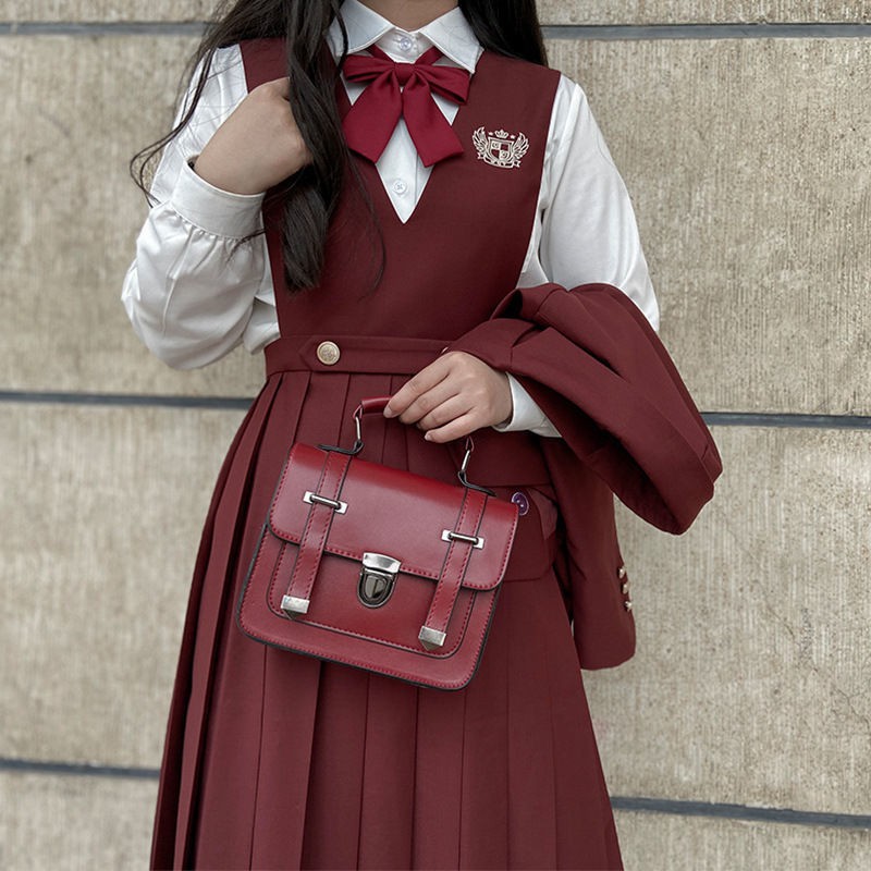 【夏季專屬】【jk包包】jk包包女斜挎學生日系可愛制服復古小方包軟妹百搭高中女生斜挎包 | 蝦皮購物