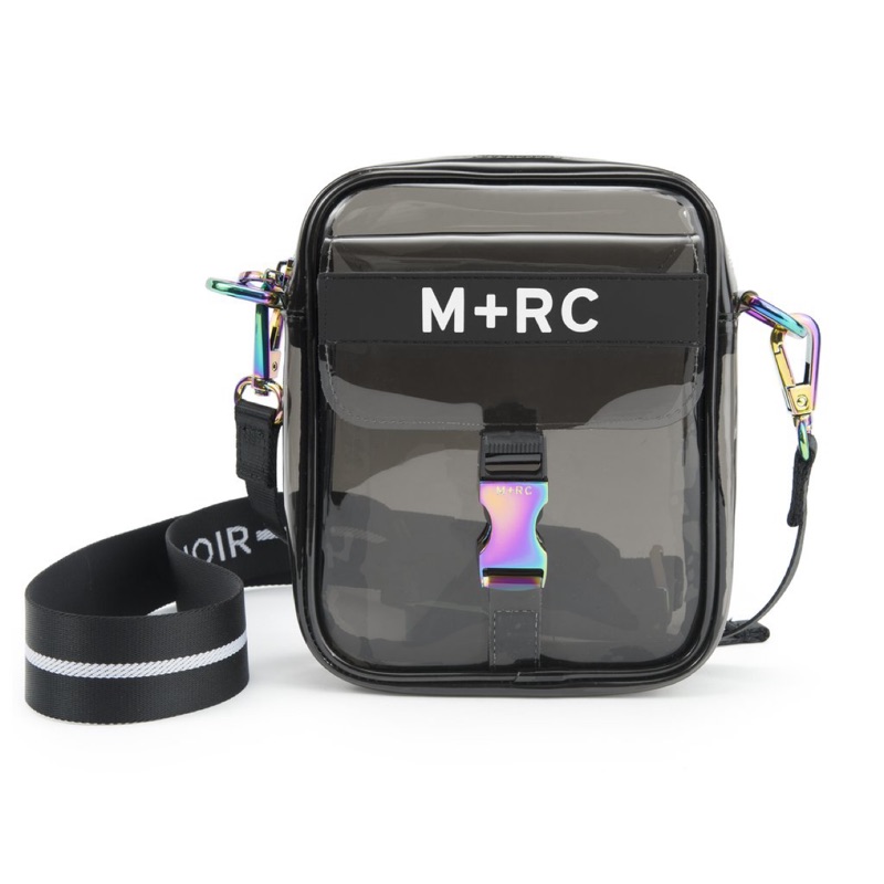 M+RC Noir ghost rainbow black pvc bag 彩虹 透明 肩包 小包