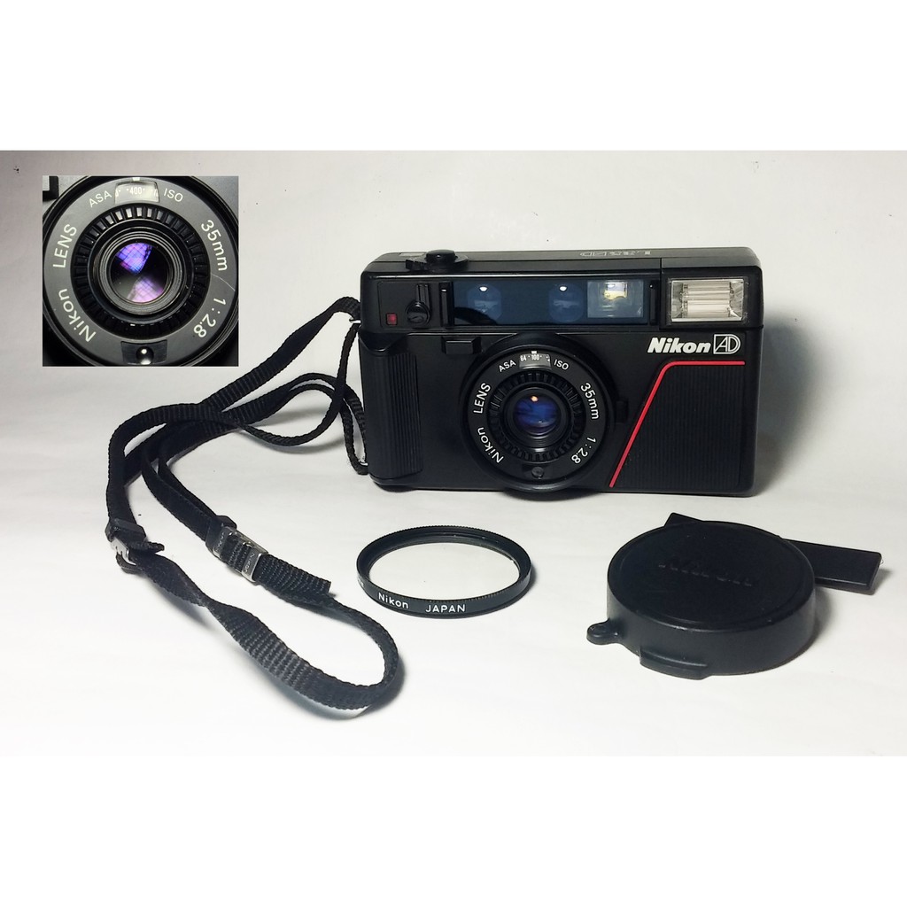 [ 慢調思理 ] 美品級 NIKON L35 AD 日本製 / 35mm f2.8 鏡頭乾淨明亮 . 功能都正常