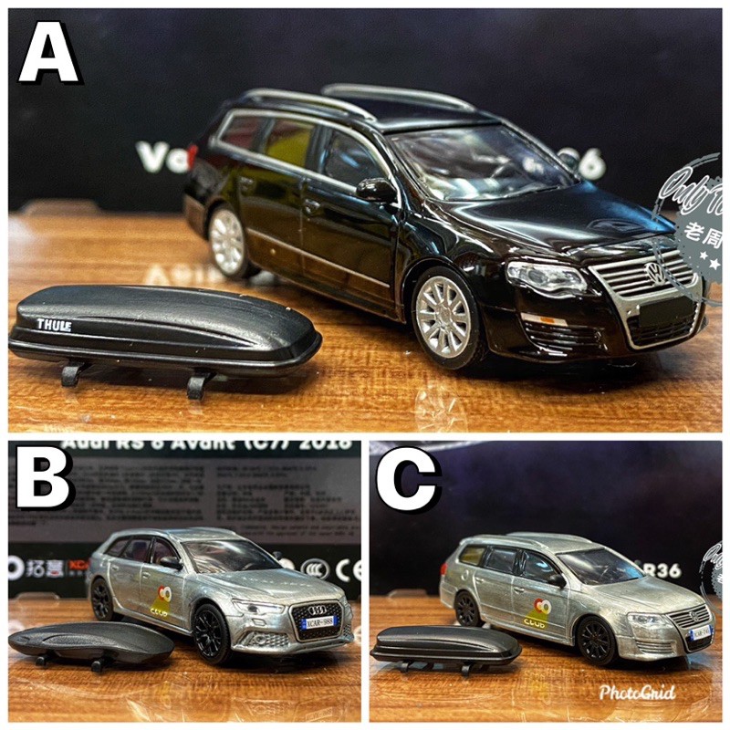現貨 老周微影 Tiny 拓意 1/64 奧迪 Audi Rs6 福斯 VW R36 黑色 拋光銀 合金模型車 旅行車 | 蝦皮購物