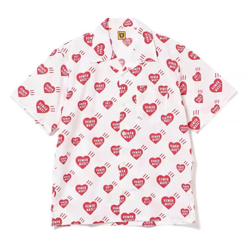 HUMAN MADE 20SS HEART PATTERN ALOHA SHIRT 短袖襯衫愛心| 蝦皮購物