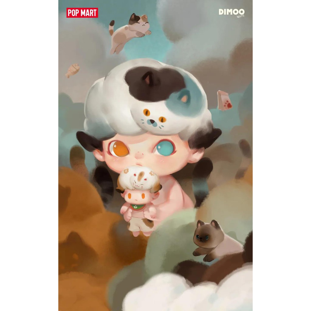 [KG玩具坊]現貨 DIMOO WORLD 藍三花貓Blue Calico、暹羅貓Siamese Cat 大娃公仔 | 蝦皮購物