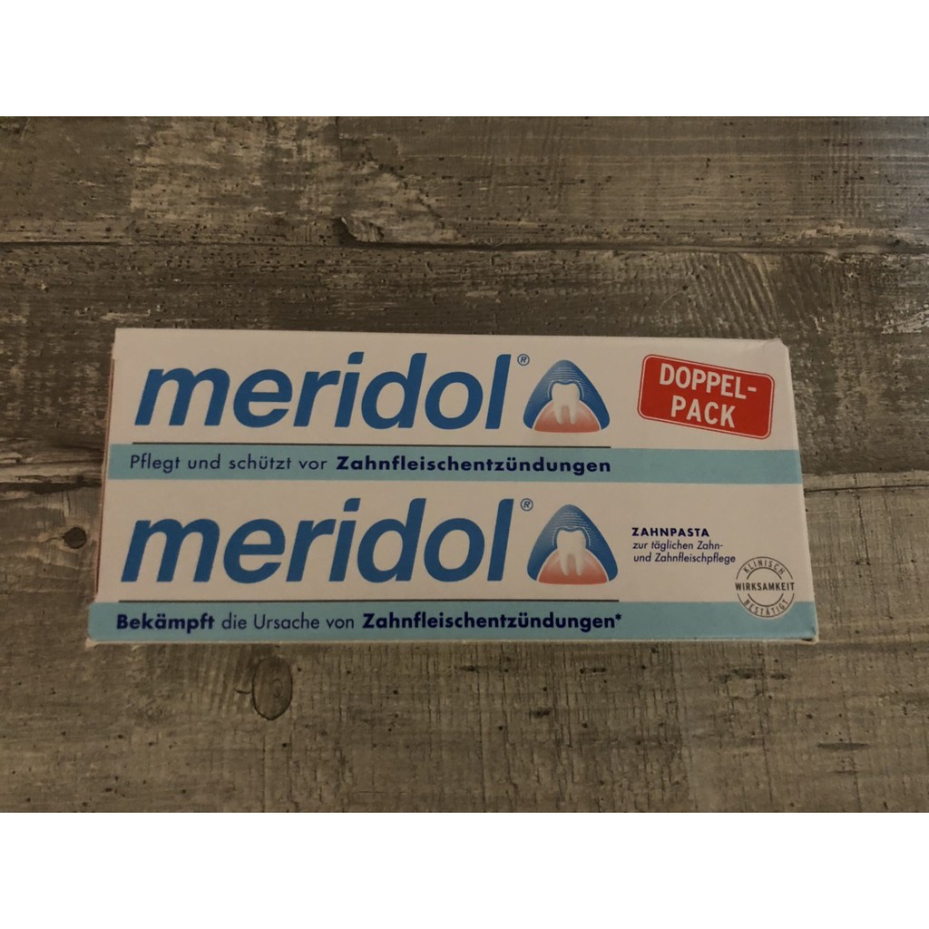 德國原裝Meridol Doppelpack -75ml/2條1盒| Zahnpasta 蝦皮購物