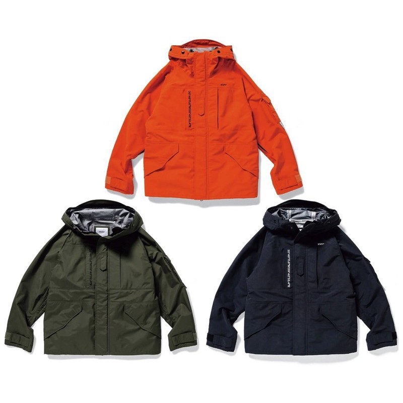 WTAPS 19AW SHERPA / JACKET. NYLON. TAFFETA. 3LAYER 防潑水連帽外套