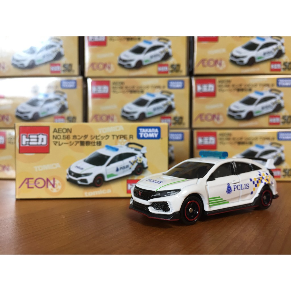 【現貨】🐕️阿毛小舖🐾 tomica AEON No.56 HONDA TYPE R 馬來西亞　警車仕樣 マレーシア