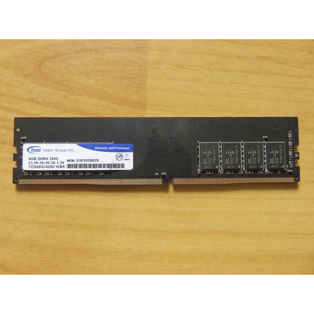 D. Team TED48G2400C16BK 8GB DDR4 2400 450