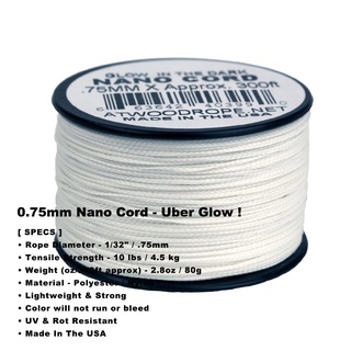 1.18mm Micro Cord Uber Glow! – Atwood Rope MFG