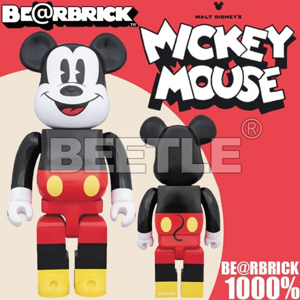 BEETLE BE@RBRICK DISNEY MICKEY BEARBRICK 迪士尼米老鼠米奇1000