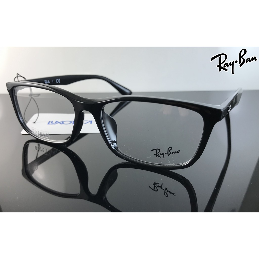 Ray-Ban RB7102D 2000 ブラック ☆高雄眼鏡站☆全新正品Ray Ban RB7102D 2000 方形黑色款(LUXOTTICA 原