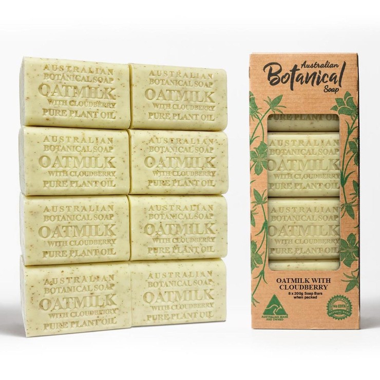 澳洲製植物精油香皂 8入 燕麥奶 Australian Botanical Soap 8 Pack Oat Milk 蝦皮購物