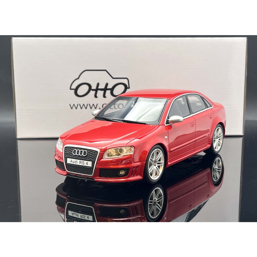 MASH】現貨特價OTTO 1/18 Audi RS4 (B7) 4.2 FSI red OT400 | 蝦皮購物