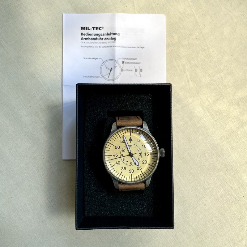 Luftwaffe me 109 discount pilot vintage watch
