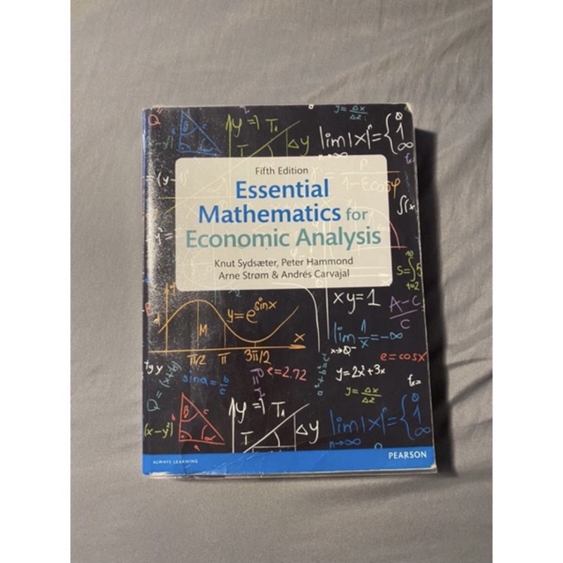 Essential Mathematics For Economic Analysis 經濟數學 大學用書 | 蝦皮購物