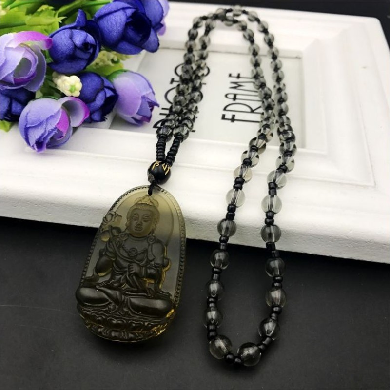 冰種黑曜十二生肖-馬本命佛守護神 大勢至菩薩開光項鍊 | 蝦皮購物