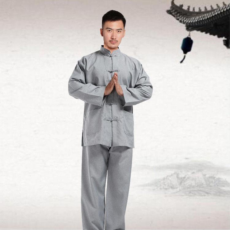 【絲光棉居士服】海青居士服套裝僧服佛衣禪修服立領V領男女同款 居士服 僧服 佛系套裝 | 蝦皮購物